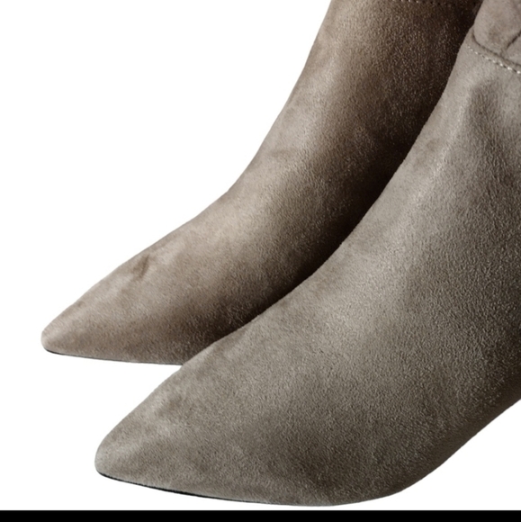 Qupid Faux Suede Slouch Boots NWOT - Picture 4 of 10